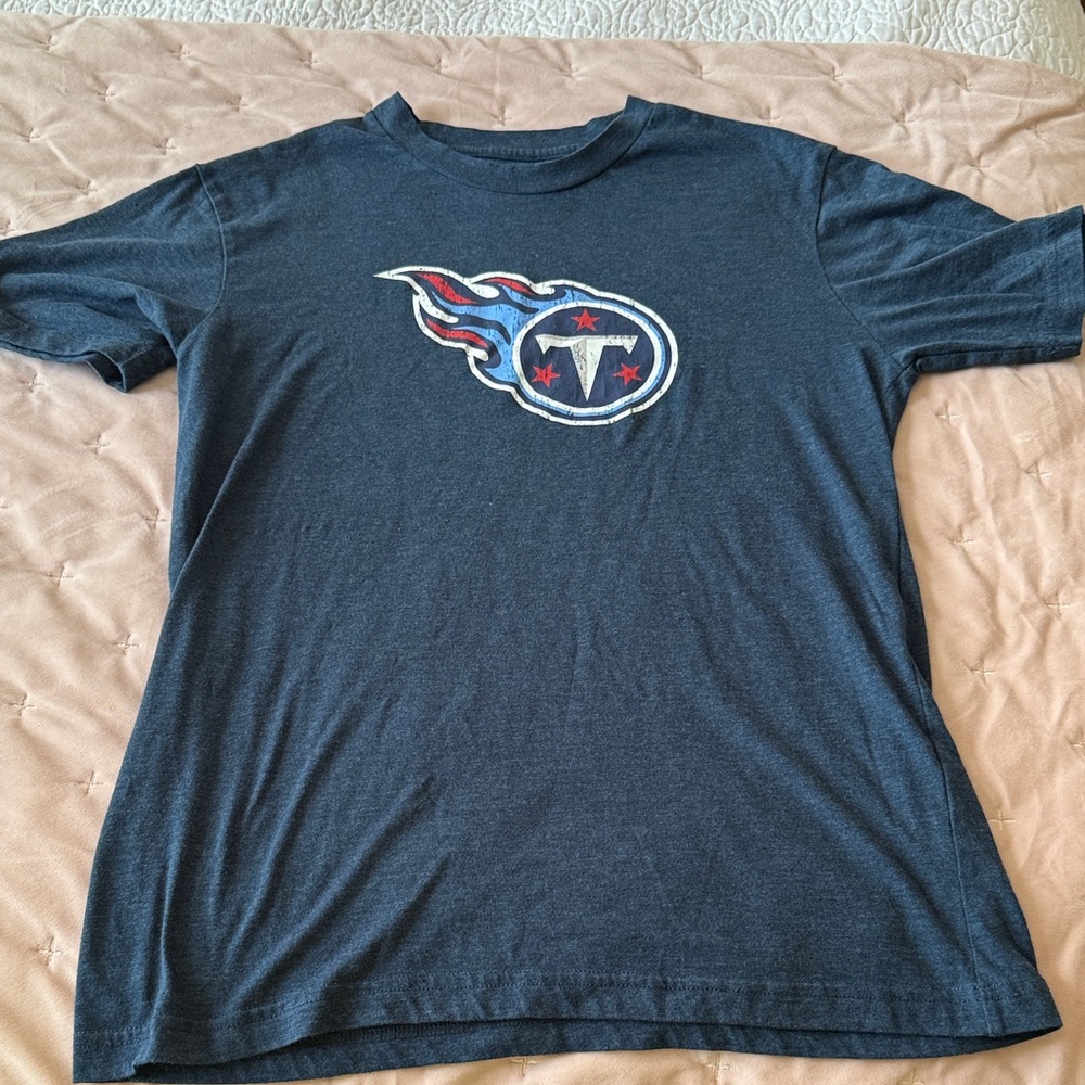Women’s Tennessee Titans Navy Logo Tee - Super Soft